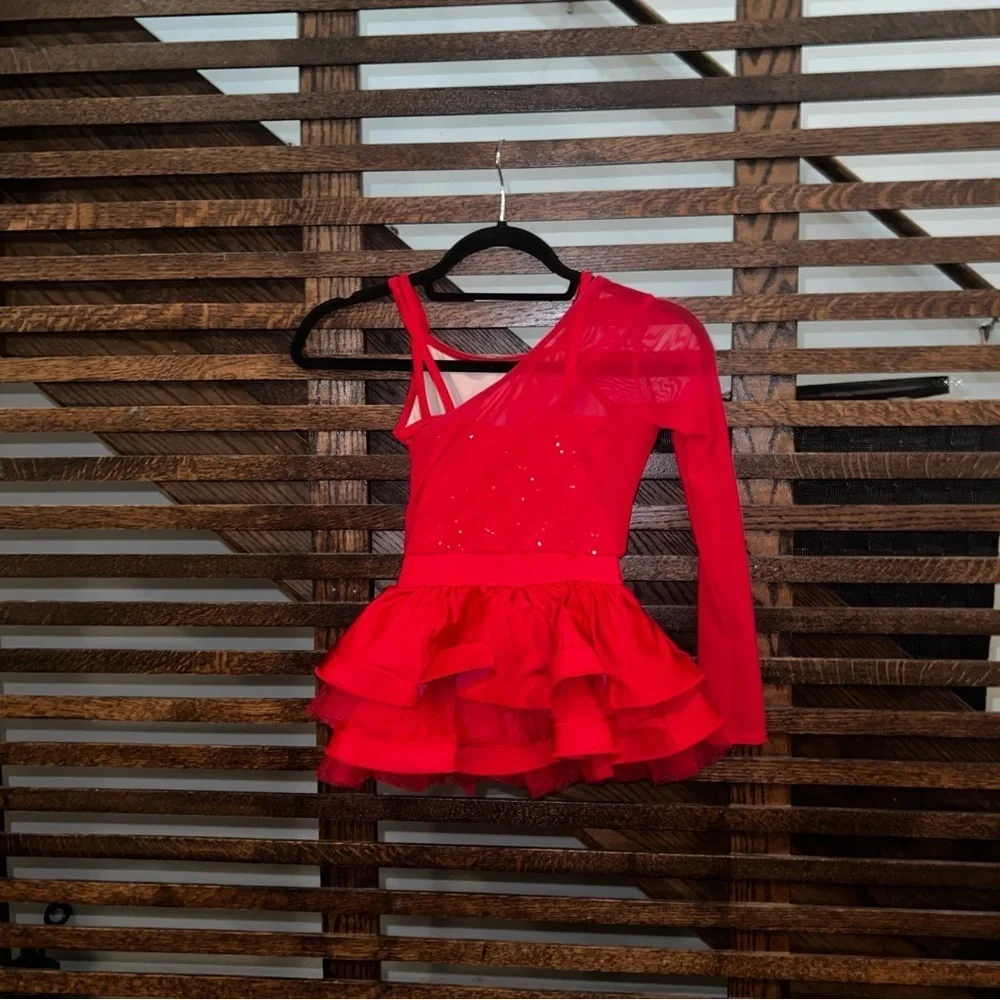 Weissman red jazz dress- size IC